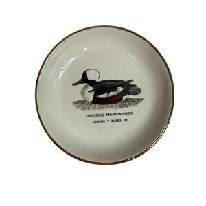 Delaware Ducks Unlimited 1979 Small Dish 4.25 Inch Hooded Merganser